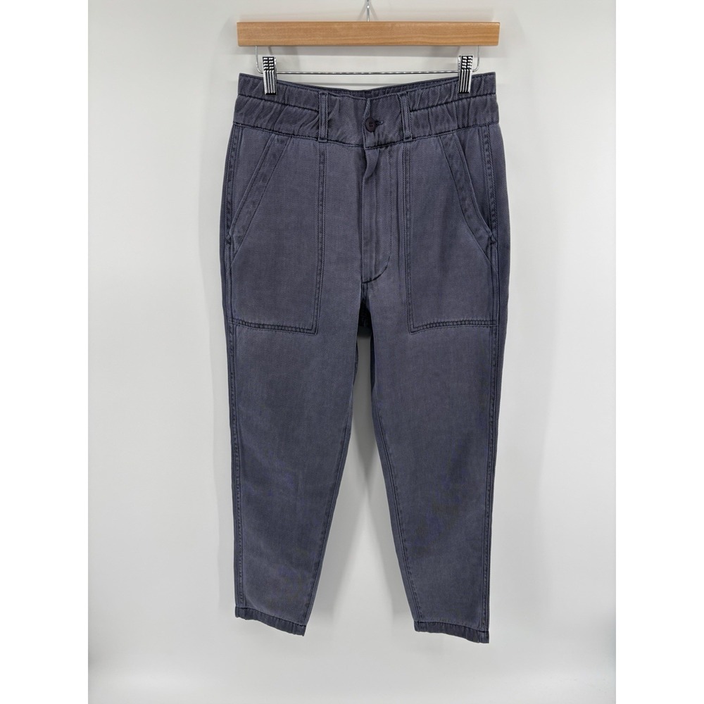 NWT AMO Drapey Army Pants Sz 26 (meas 28.5") Preppy High Rise Cropped MSRP $298
